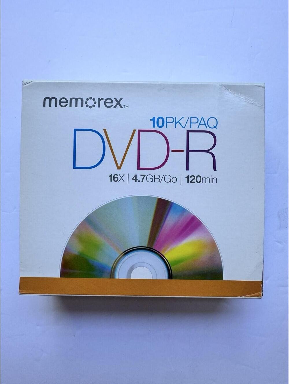 Memorex - DVD-RW (10 Pack Blank Recording Disc) w/ slim cases, 4x, 4.7GB, NEW